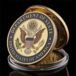 USA Department Of State Embassy Paris France Tower Souvenir Challenge Gold Collectible Copy Coins